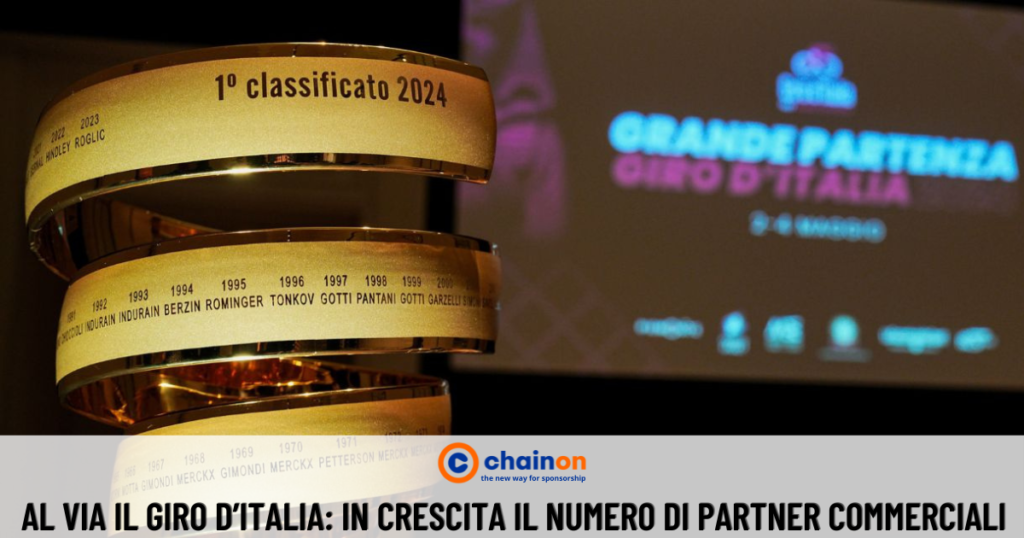 AL VIA IL GIRO D’ITALIA: IN CRESCITA IL NUMERO DI PARTNER COMMERCIALI